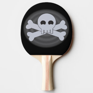 Cool Skull and Crossbones Ping Pong Paddle