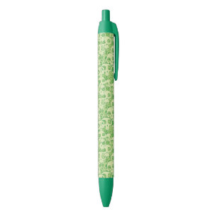 Cool skulls black ink pen