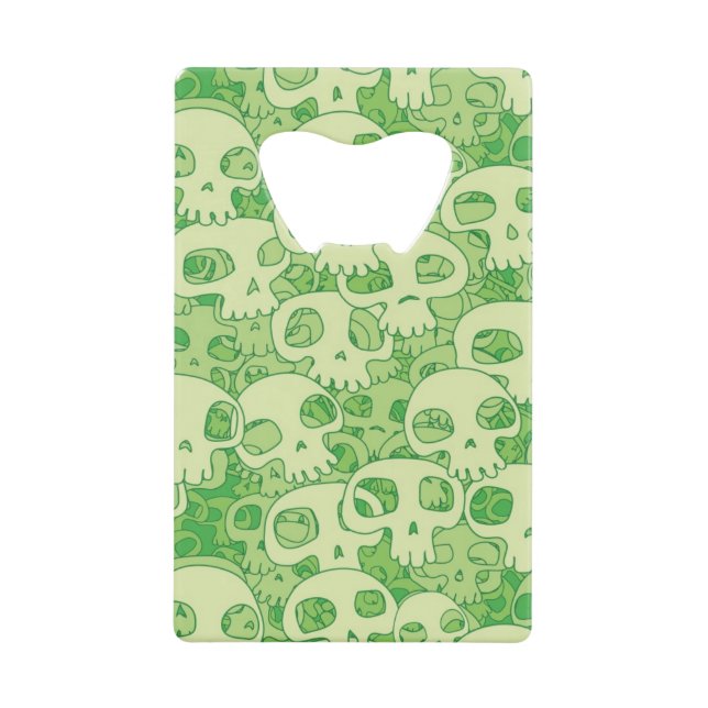 Cool skulls credit card bottle opener (Front)