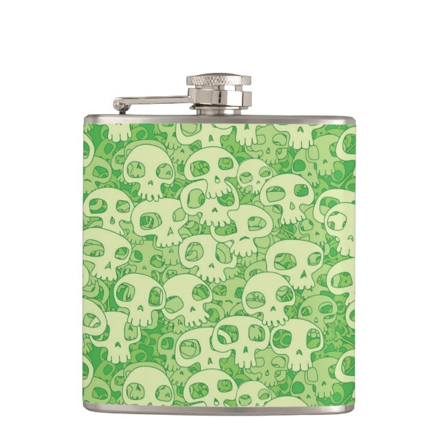 Cool skulls hip flask (Front)