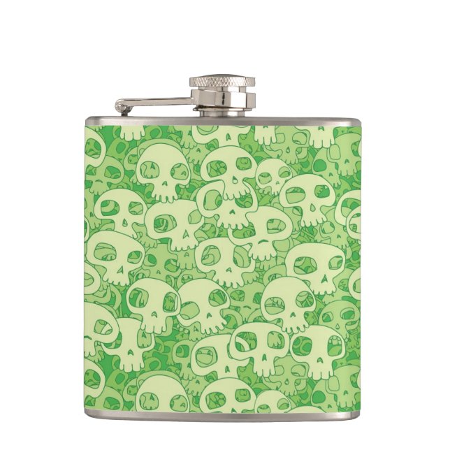 Cool skulls hip flask (Front)