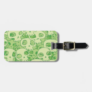 Cool skulls luggage tag