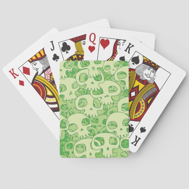 Cool skulls playing cards (Back)