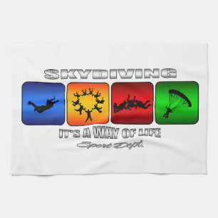 Cool Skydiving It Is A Way Of Life Kitchen Towel