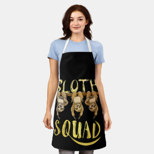 Cool Sloth Squad – Funny Lazy Animal Lover Design Apron