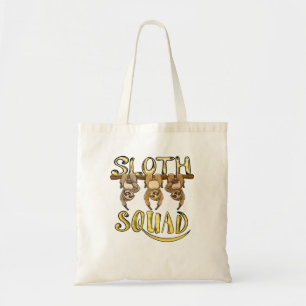 Cool Sloth Squad Funny Lazy Slow Animal Lover Tote Bag