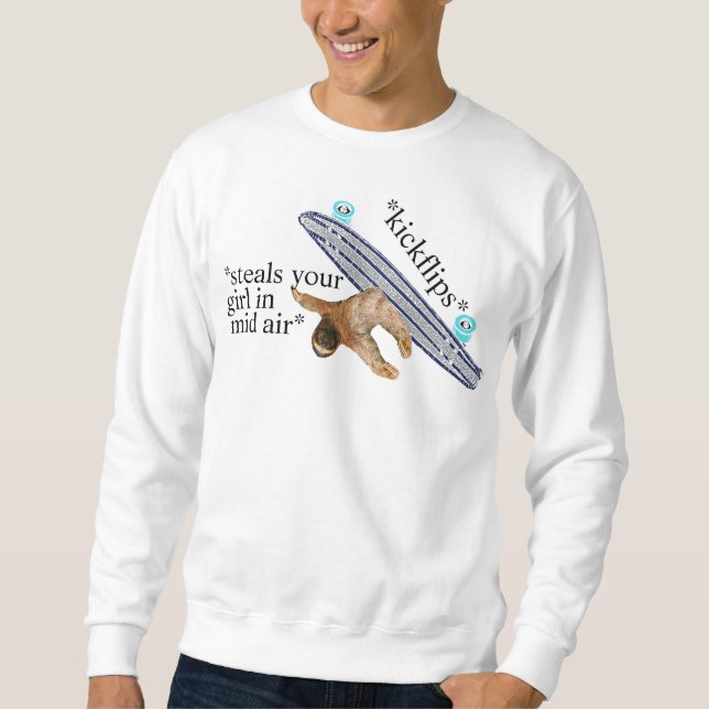 cool sloth sweatshirt (Front)