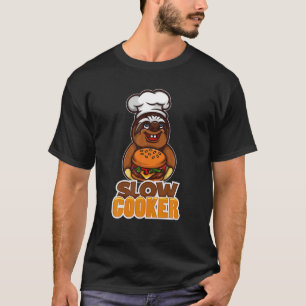 Cool Slow Cooker   Funny Sluggish Cooking Sloth Ch T-Shirt