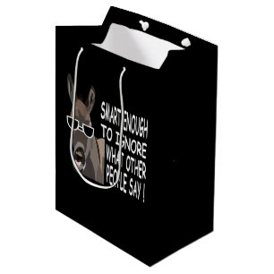 Cool Smart Donkey Medium Gift Bag