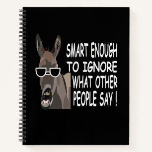 Cool Smart Donkey Notebook