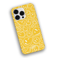 Cool Smiling Face Melting Smile Pattern yellow