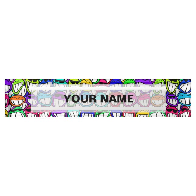 COOL SMILING FACES GROUP NAMEPLATE (Front)