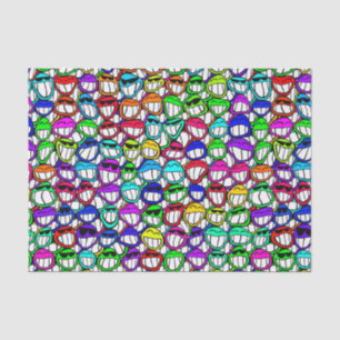 COOL SMILING FACES GROUP + your idea Tissue Paper