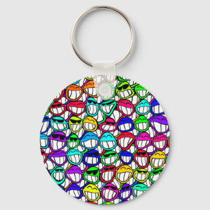 Cool Smiling Faces Keychain