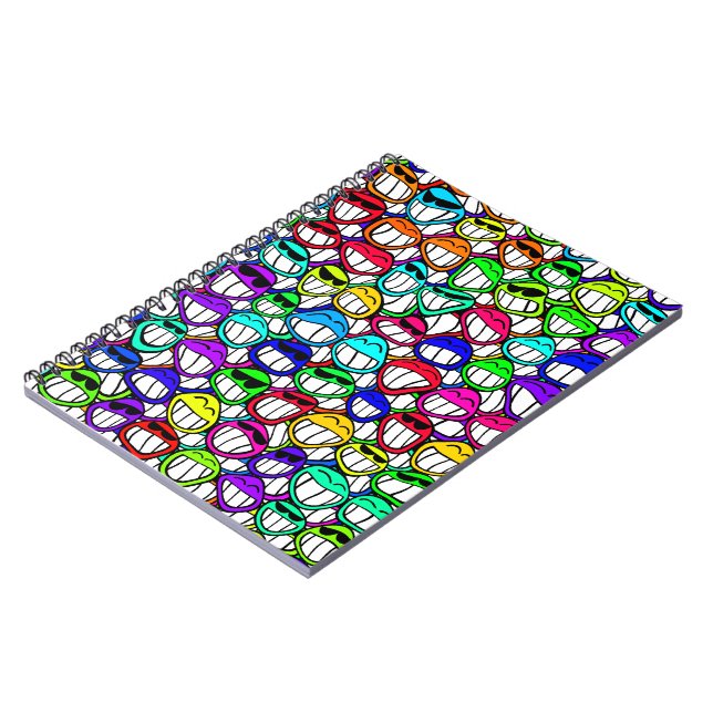 Cool Smiling Faces Notebook (Left Side)