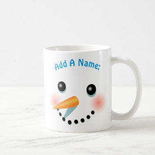Cool Smiling Snowman Cartoon Coffee Mug