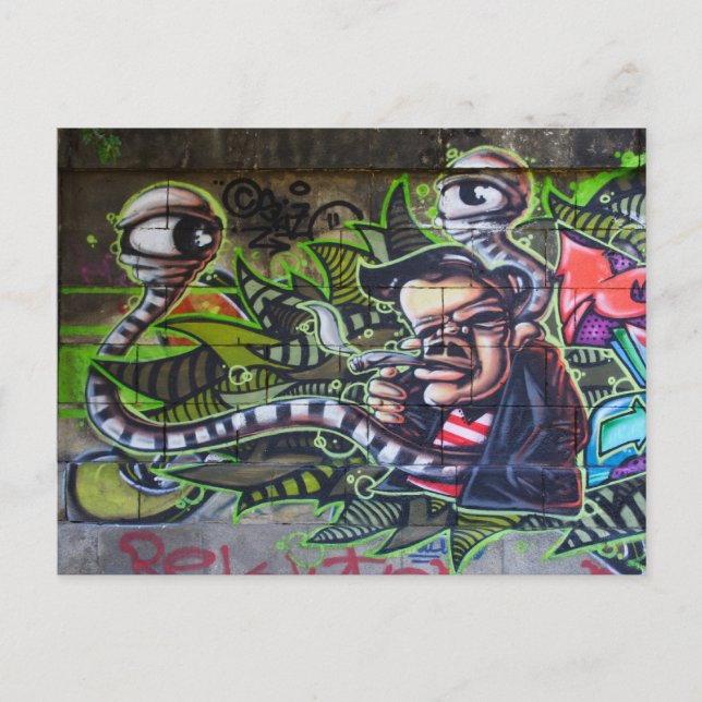 Cool  Smoking Guy Postcard (Front)