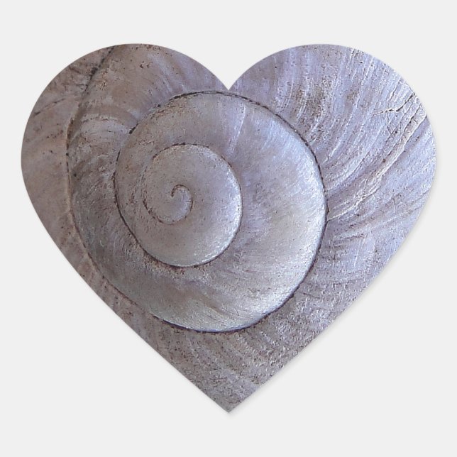 Cool snailshell heart sticker (Front)