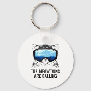 Cool snowboard for men women kids ski lover keychain