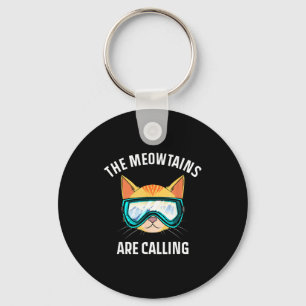 Cool snowboard for men women kids ski lover keychain