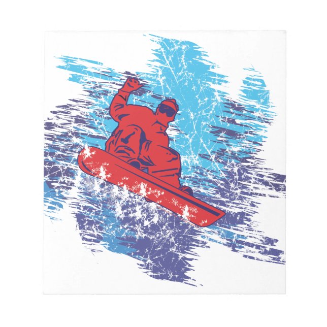 Cool Snowboarder Notepad (Front)