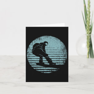 Cool Snowboarder Vintage Snowboarding The Perfect Card