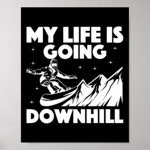 Cool Snowboarding Art For Men Women Snowboard Snow Poster