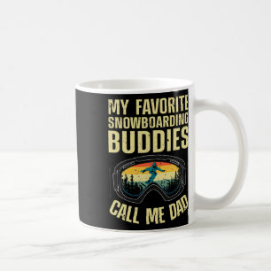 Cool Snowboarding Art Men Dad Father Snowboard Sno Coffee Mug
