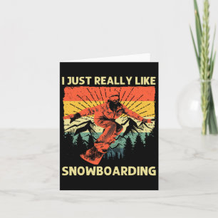 Cool Snowboarding Design For Men Women Snowboard S Card