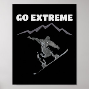 Cool Snowboarding Design Poster