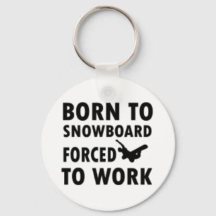 Cool Snowboarding Designs Keychain