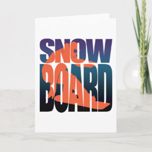 Cool Snowboarding Snowboarder Winter Sports Gift Card