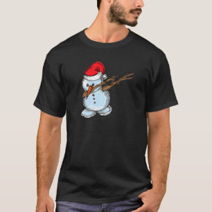 Cool Snowman Dab Dabbing Dancing Christmas Xmas Pa T-Shirt