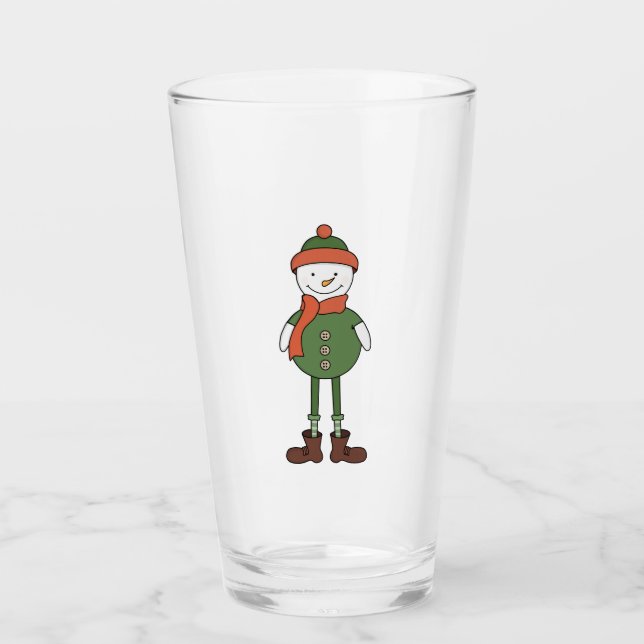 Cool Snowman Glass (Front)