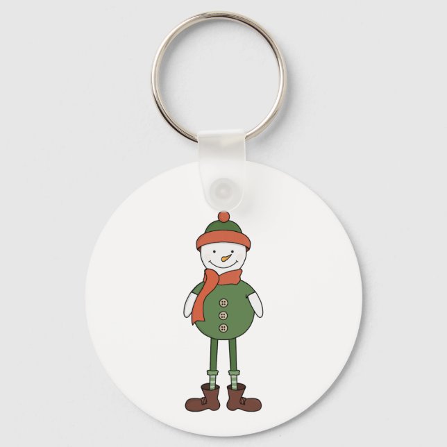 Cool Snowman Keychain (Front)
