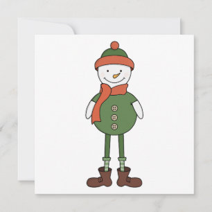Cool Snowman Thank You Card