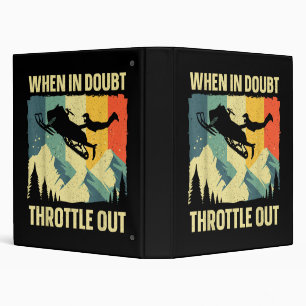 Cool Snowmobile Art for Men Women Kids Snowmobile Binder