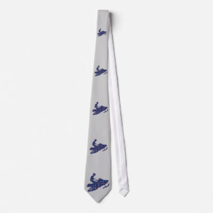 Cool Snowmobiler Tie