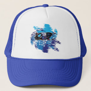 Cool Snowmobiler Trucker Hat
