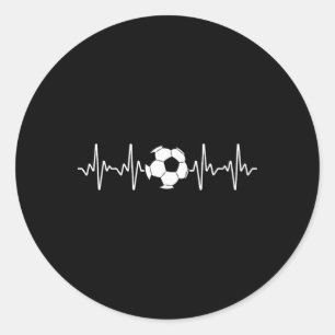 Cool Soccer Art For Men Women Soccer Lover Goalie  Classic Round Sticker