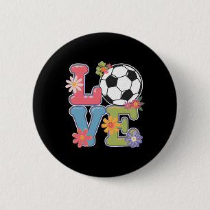 Cool Soccer Art For Women Teen Girls Goalie Soccer 2 Inch Round Button