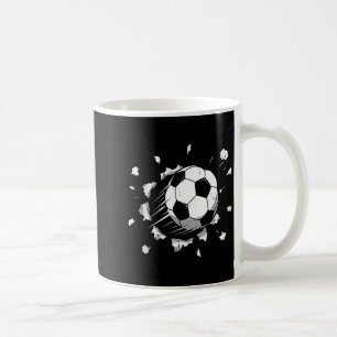 Cool soccer ball graphic youth soccer coffee mug