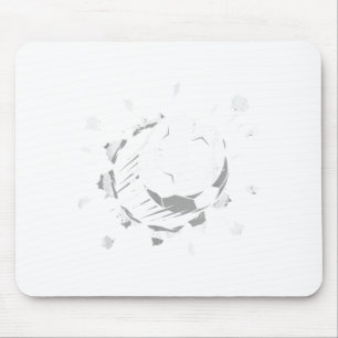 Cool soccer ball graphic youth soccer  mouse pad