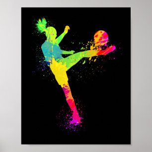 Cool Soccer Design For Women Girls Soccer Player S Poster