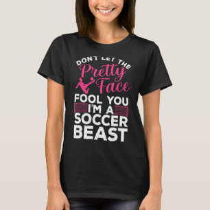 Cool Soccer For Women Teen Girls Soccer Lover Play T-Shirt