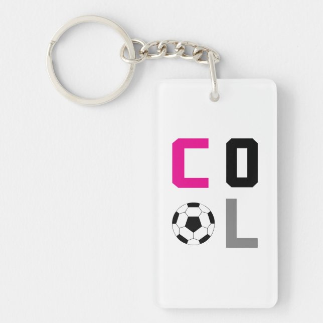 Cool Soccer Key-chain Keychain (Front)