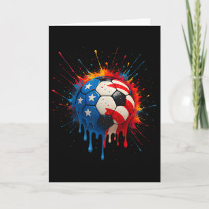 Cool Soccer Player Drip Sport For Boys Men Girls W Card