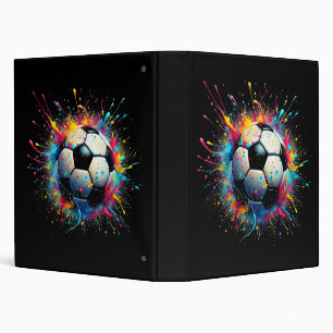 Cool Soccer Player Sport For Boys Men Girls Women Binder