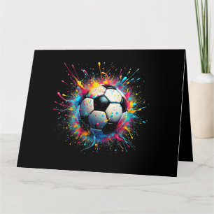 Cool Soccer Player Sport For Boys Men Girls Women Card