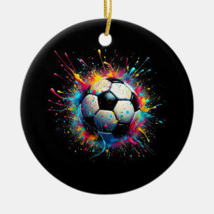 Cool Soccer Player Sport For Boys Men Girls Women Ceramic Ornament